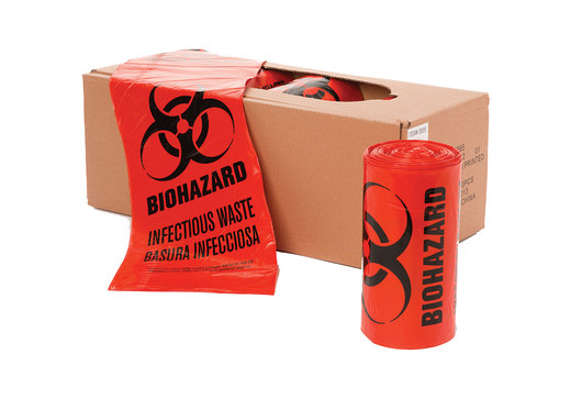 Red Biohazard Healthcare Liners for Infectious Waste