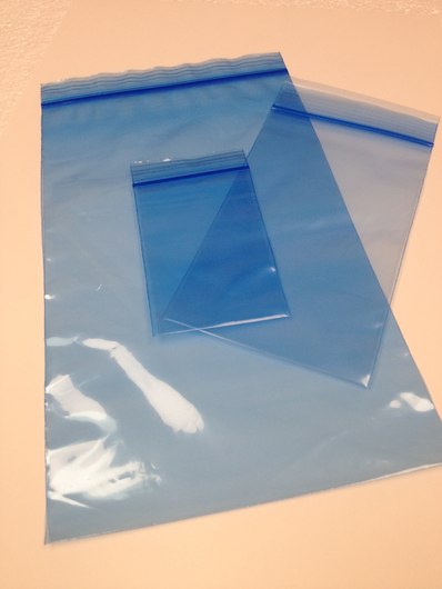 2 X 3, 2 Mil Extra-Light BLUE Reclosable Bag