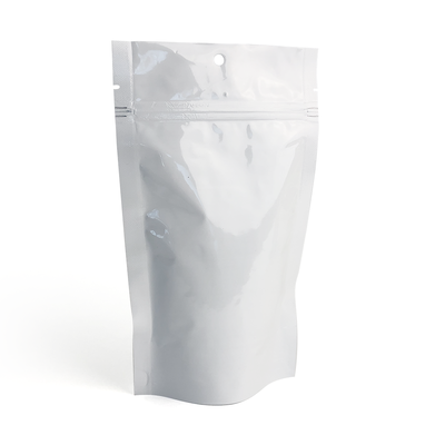 White Foil Stand Up Pouches