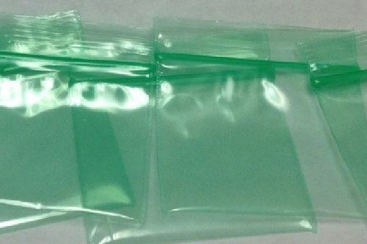1.5 x 1.25, 2 Mil Green Tint Reclosable Bags
