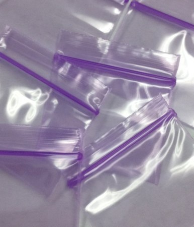 1.5 x 1.25, 2 Mil Light Purple Tint Reclosable Bags