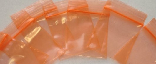 1.75 x 1.75, 2 Mil Orange Tint Reclosable Bags