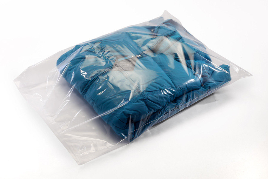 1000 5x8" Clear Poly Bags 2-Mil Lay-flat Open Top End PE Plastic Baggies Case
