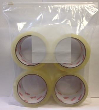 12 X 15, 2 Mil White Block Slider Reclosable Bag