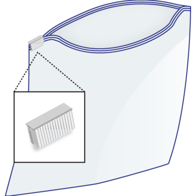 14 X 11, 3 Mil Clear Slider Reclosable Bag