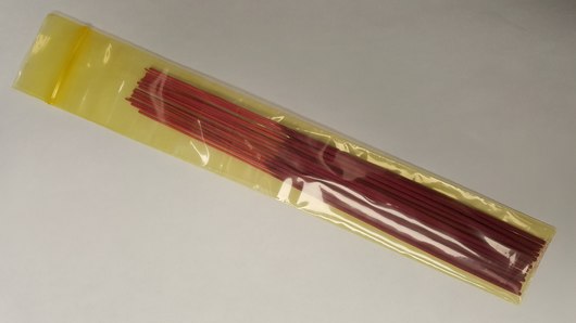 2 X 12, Yellow Colored Zip Lock Incense Bags