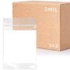 2 x 3, 2 Mil White Block Ziplock Bags