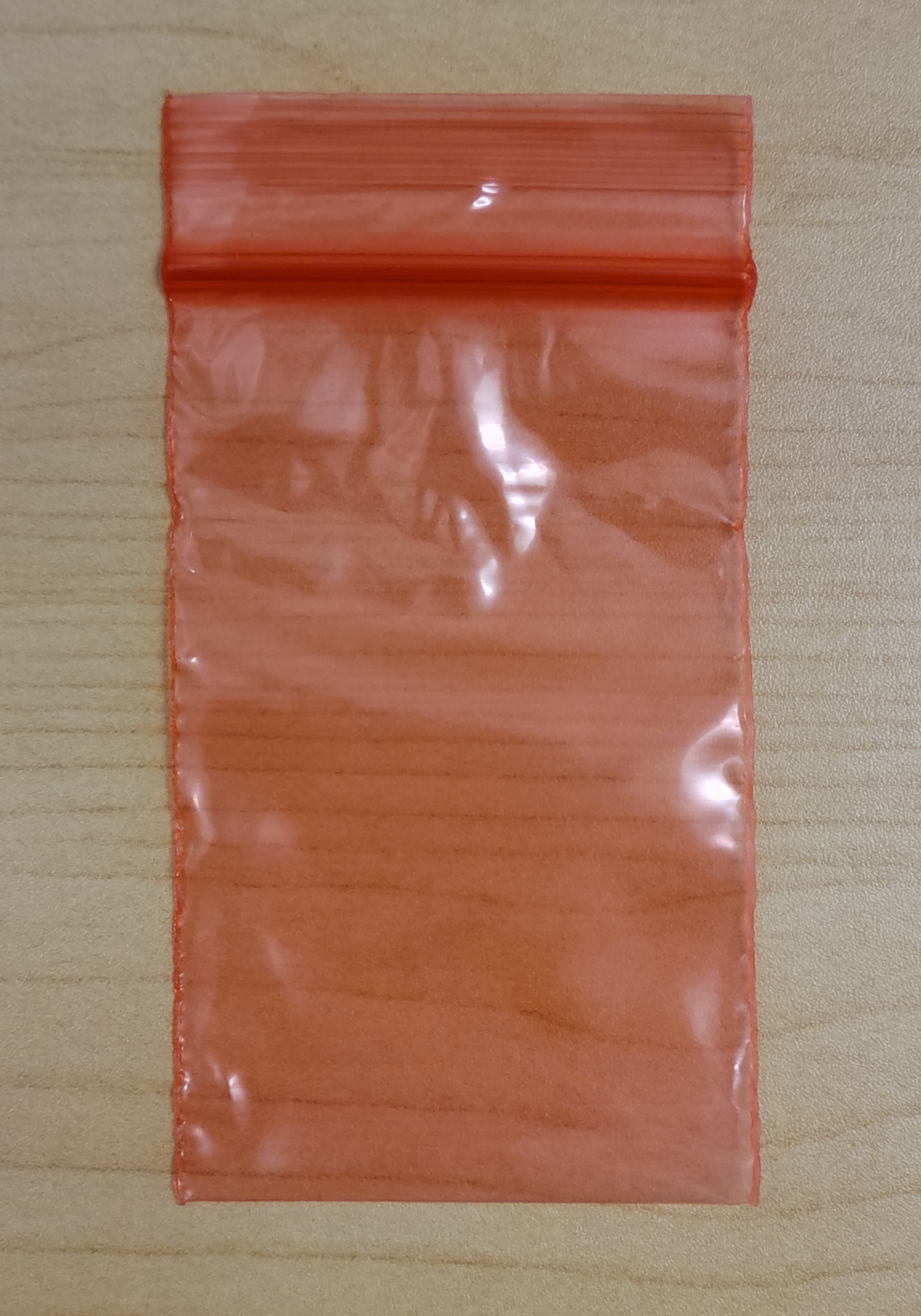 2 x 3 - 2 Mil Red Reclosable Poly Bags