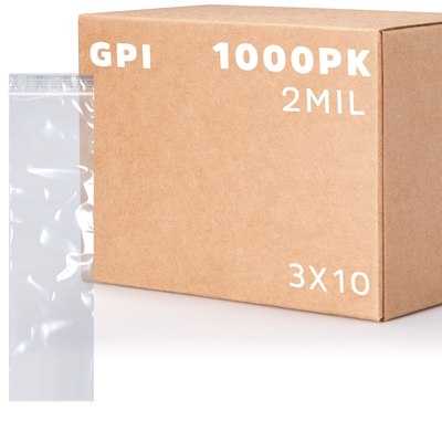 3 X 10, 2 Mil Clear Reclosable Syringe Bags