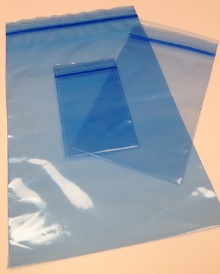 3 X 4, 2 Mil BLUE Extra Light Tint Reclosable Bag