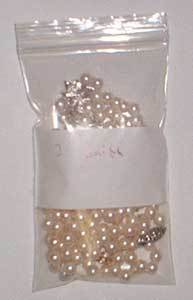5 X 8, 4 Mil White Block Reclosable Bags