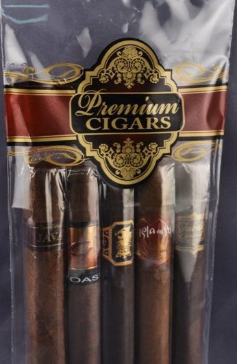 5 x 10, 2 Mil Reclosable Bags Printed 'Premium Cigars'