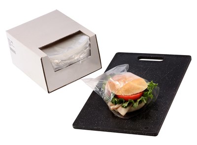 7 X 7 + 1.5" Foldover Flap, .75 Mil Clear Layflat Sandwich Bag