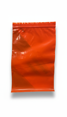 9 X 12, 2 Mil Orange Reclosable Bag
