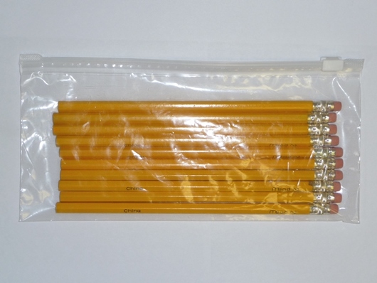 9 X 4, 2 Mil Clear Slider Reclosable Bags