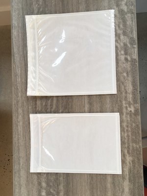 4 X 6, 2 Mil Reclosable Bag with an Adhesive Back