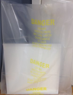 38 x 60, Asbestos Hazard Bags