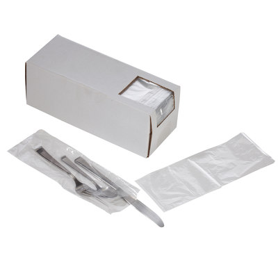 Clear Plastic Silverware Bags 3.75" X 10"
