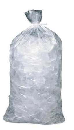 8 X 4 X 22, 1.5 Mil Clear Open End Ice Bags