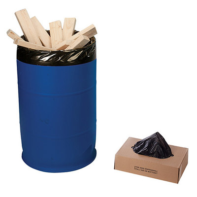 25 x 17 x 54, 3Mil 55-60 Gal. Black Extra Heavy Duty Trash Liners