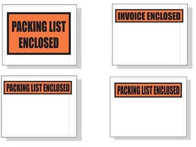 Printed Packing List Envelopes