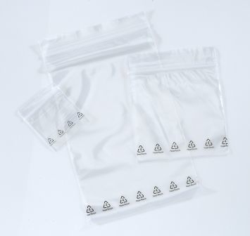 4 x 6, Clear 2 Mil Reclosable Bags with Recycle Logo