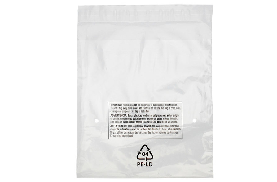 Poly Bags Size Combo Pack with Suffocation Warning by Retail Supply Co