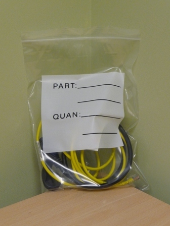 Write-On Parts Reclosable Bag