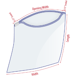 bag measuring diagram